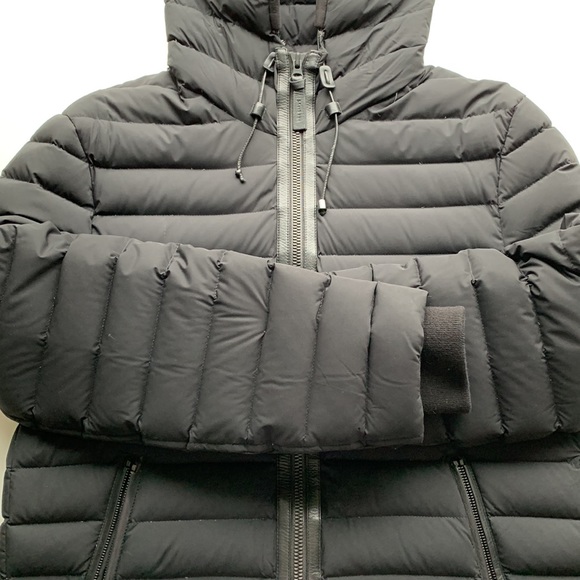 Mackage Ribbed Black Hooded Jacket - Picture 6 of 16